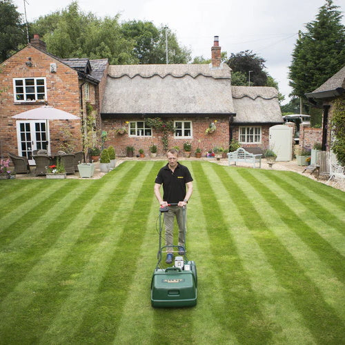 Allett Liberty 43 Battery Cylinder Mower Lifestyle1