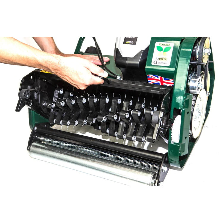 Allett Liberty 43 Battery Cylinder Mower Scarifier