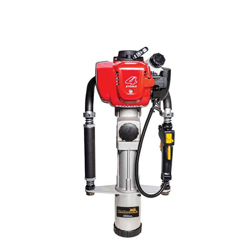 Ideal for driving standard and maxi star pickets, pipes, and ground rods, it comes with four interchangeable sleeve heads, an anti-vibration ‘Comfort Plus’ handle, and a convenient carry case. Assembled in Australia and backed by a 3-year Honda warranty and 1-year Bullmax warranty, it’s built for durability, ease of use, and jobsite efficiency.
