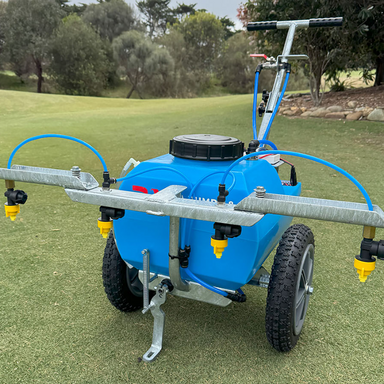 GK30 Turf Seeder with grass background
