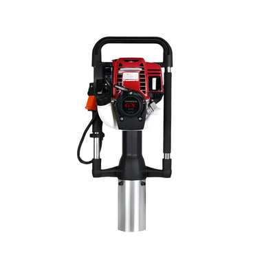 The Powertech Honda GX50 Post Driver 100 is a durable, commercial-grade post driver powered by a reliable Honda 4-stroke engine. It drives posts from 40mm to 100mm with ease and features a lightweight 19kg design, vibration-absorbing handles, and a 360° inclinable operation.