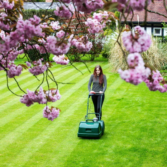 Allett Liberty 43 Battery Cylinder Mower Lifestyle