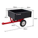 Baumr-AG 270kg Capacity Metal Dump Cart, for Ride on Mower Dimension Drawing