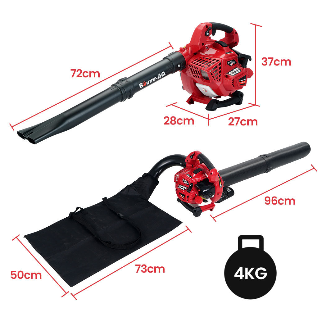 Baumr-AG Petrol Hand-Held 3-in-1 Leaf Blower Vacuum Mulcher Specifications