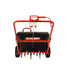 Rear view of the Classen RA-21H reciprocating core aerator showing multiple tines for deep soil aeration and professional lawn maintenance.