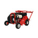 Classen RA-21H reciprocating aerator with foldable handle design for easy transport and storage, powered by a Honda engine for reliable lawn aeration.