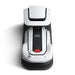 Top view of the ECOVACS GOAT G1 Robotic Lawn Mower docked in its charging station. Wire-free robotic mower automatically recharges after mowing, ensuring continuous, hands-free lawn maintenance and reliable performance for residential gardens.