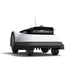 Front view of the ECOVACS GOAT G1 Robotic Lawn Mower on a white background. Wire-free robotic mower with integrated front camera and sensors for automated lawn mowing, precise navigation, and reliable obstacle avoidance in residential gardens.