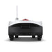 Rear view of the ECOVACS GOAT G1 Robotic Lawn Mower on a white background. Wire-free robotic mower with rear antenna and rugged drive wheels, designed for automated lawn mowing and reliable navigation across residential gardens.