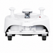 FJD Titan Robotic Mower front view highlighting RTK and LiDAR navigation sensors, precision obstacle detection, wire-free autonomous operation, and commercial-grade design for efficient mowing across golf courses, sports fields, parks, and large commercial landscapes.