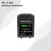FlowZone 18V 5.2Ah rechargeable lithium-ion battery pack, black casing with LED charge indicator lights, labeled for compatibility with FlowZone, Silica Slayer, and X-Stream Clean, photographed from the front view on a plain white background.