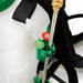 FlowZone MicroBurst battery-powered backpack sprayer close-up of dual spray nozzles and lance holder for adjustable spray patterns.