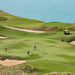 Scenic golf course showcasing pristine fairways and greens maintained for professional play, highlighting the ideal environment for the FJD FRX Robotic Lawn Mower and autonomous commercial turf maintenance.
