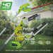 Greenworks 40V 2-in-1 Pole Saw / Hedge Trimmer with interchangeable hedge trimmer and chainsaw attachments, cordless lithium battery system, and low-noise electric operation for trimming tall hedges, pruning branches, and maintaining gardens without petrol fumes