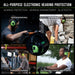 ISOtunes Link Aware electronic Bluetooth earmuffs shown in woodworking, construction, manufacturing, and outdoor power equipment use, providing over-ear hearing protection with sound enhancement to reduce harmful noise while maintaining situational awareness during professional work tasks.