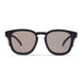 Front view of LIIVE Safety Crafter Polarised sunglasses in matte black. Features clear side blinkers and smoke lenses for enhanced visibility and protection. Designed for safety, comfort, and modern industrial or outdoor use.