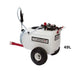 Heavy-duty tow-behind unit (21–383 gal) with 12 V NSQ® pump, folding boom, spot gun & broadcast spraying for ATVs/tractors.