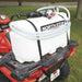 NorthStar 12V spot sprayer mounted on ATV rear rack, featuring a durable polyethylene tank, hose, and 12-volt pump for efficient pesticide or herbicide spraying.
