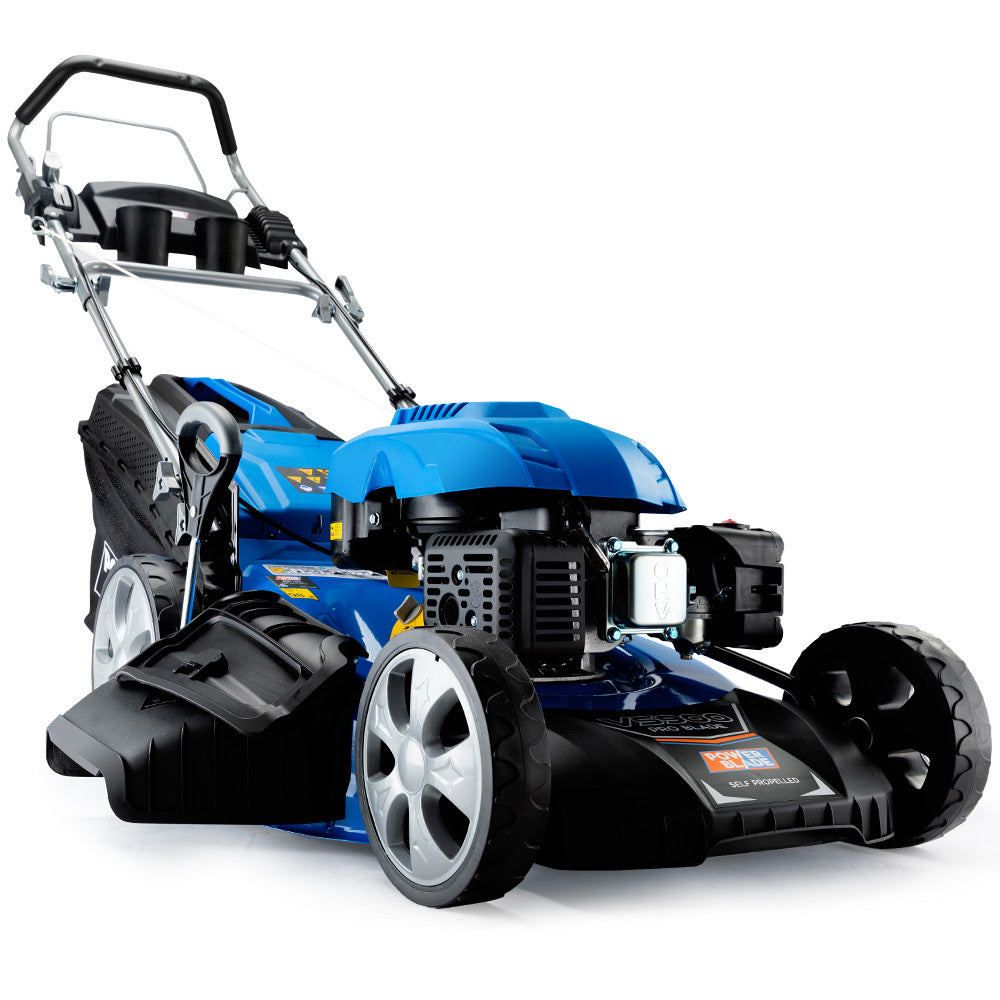 PowerBlade Petrol Lawn Mower 225cc 20 Inch 4 Stroke Self Propelled - VS900