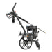 Right-side profile of the Rato PW3100-H petrol pressure washer, rated 2600–2700 PSI, featuring ergonomic spray wand, robust wheels, and a powerful OHV engine. Ideal for residential and commercial outdoor cleaning, including cars, driveways, concrete, fencing, patios, and heavy-duty equipment.
