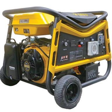 Rato R8500D-3 inverter generator with durable steel frame, large wheels, and recoil start. Heavy-duty petrol-powered generator ideal for worksites, farming, backup power, and outdoor events. Features AVR automatic voltage regulation and reliable engine performance for stable electricity supply.