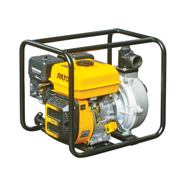 Rato RT50YB50-3.8Q 2-inch single impeller high pressure water pump powered by a 7hp 210cc 4-stroke OHV petrol engine. Designed for firefighting, farm irrigation, water transfer, and commercial pumping where high pressure performance and reliability are essential.