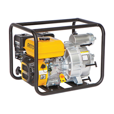 Rato RT80WB26-3.8Q 3-inch sewage and trash pump with 212cc 7hp 4-stroke petrol engine. Heavy-duty pump designed for dirty water transfer, construction, farms, and flood control with high durability and large impeller capacity for debris handling.