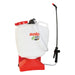 Solo 441 16-litre battery-powered backpack sprayer with ergonomic red and white tank design, flexible spray wand, and rechargeable 11.1V lithium-ion battery for effortless chemical application.