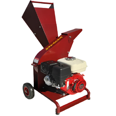 The Truyard C80 Chipper with Honda GX270 Key Start engine offers powerful performance and easy starting. It chips branches up to 80mm, features self-feeding blades, a steel chassis, and is ideal for heavy-duty garden and landscaping waste management.