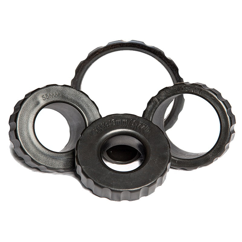 These Post Guide Sleeves are accessories for Bullmax Post Drivers. Their main purpose is to stabilize and guide different sizes of posts during driving operations. The guides help ensure the post remains centered and vertical as it's being driven into the ground, increasing safety, precision, and efficiency.